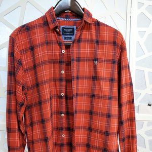 Hackett London Men Button Shirt, Tailored Fit L,